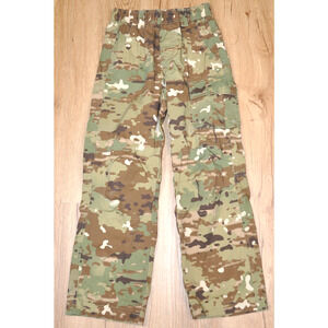CQR Kid's Camo Elastic Stretch Waist Fatigue Pants Size S (8) Outdoor Hiking